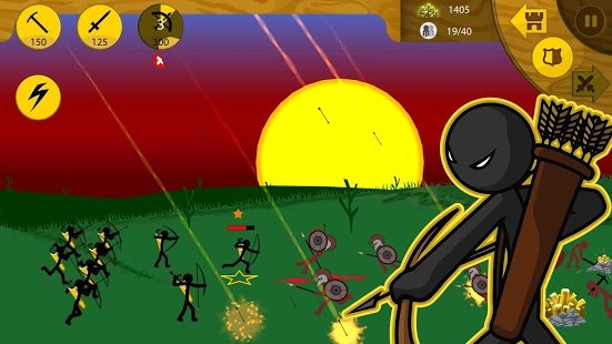 Captura de pantalla del juego Stick War Legacy mod