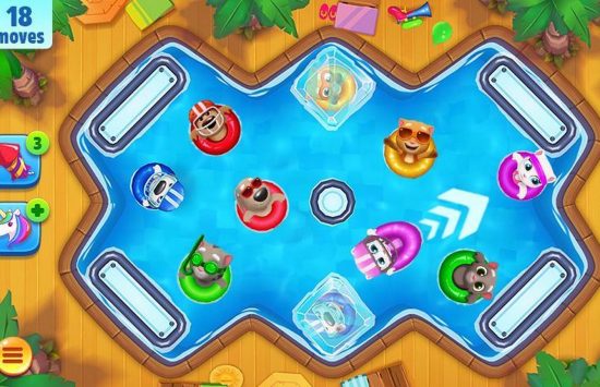 Talking Tom Pool unblocked Game screenshot Talking Tom Pool unblocked