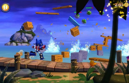 Angry Birds Transformers unblocked Game screenshot Angry Birds Transformers unblocked