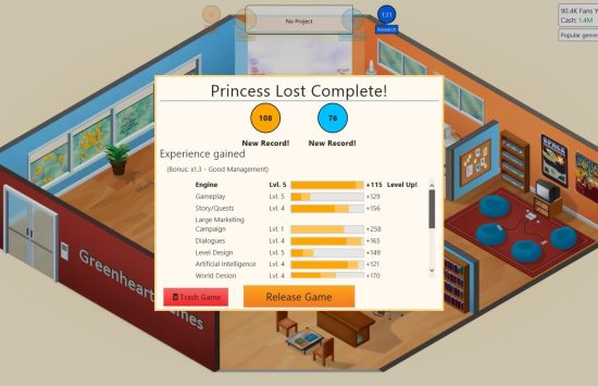 Game Dev Tycoon unblocked Game screenshot Game Dev Tycoon unblocked