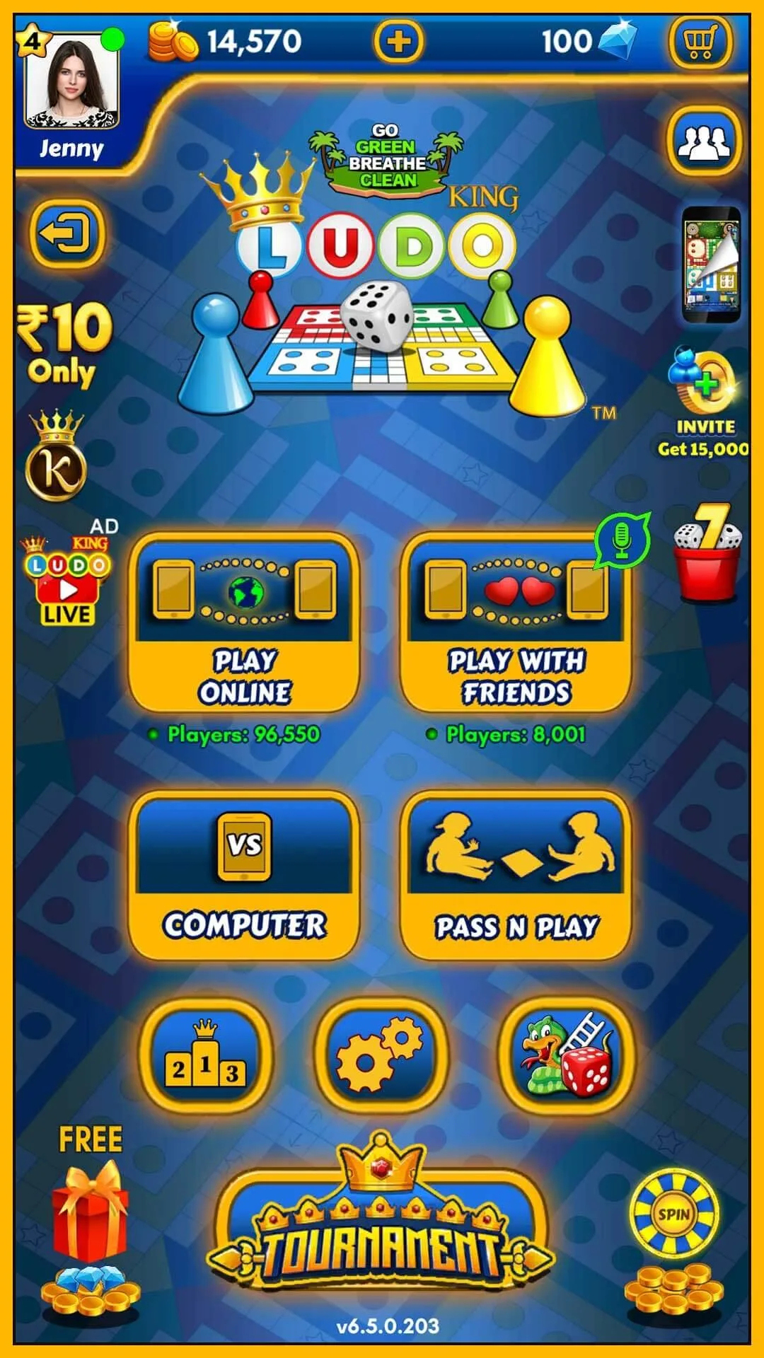 Game screenshot Ludo King unblocked Game screenshot Ludo King unblocked