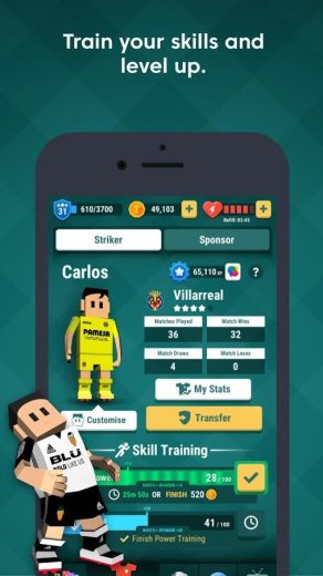 Tiny Striker LaLiga 2019 - Soccer Game Apk Download for Android screenshot 2 Tiny Striker LaLiga 2019 screenshot 2