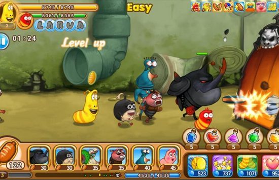 larva heroes unblocked Game screenshot Larva Heroes unblocked