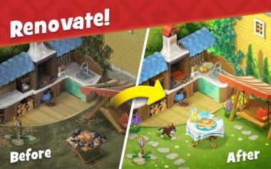 The game Gardenscapes Game screenshot Gardenscapes mod apk