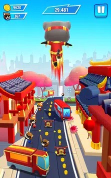 The game Talking Tom Hero Dash Game screenshot Talking Tom Hero Dash apk mod