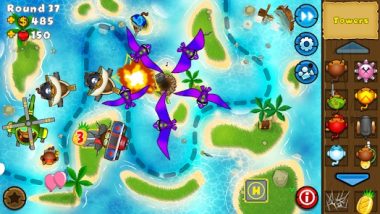 The game Bloons TD 5 Game screenshot Bloons TD 5 hacked