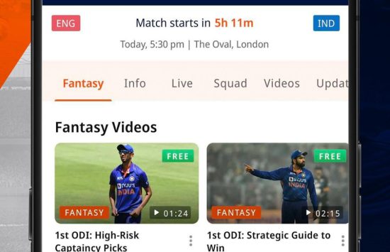 FanCode (7) FanCode : Live Cricket & Score (Versão portuguesa) screenshot 7