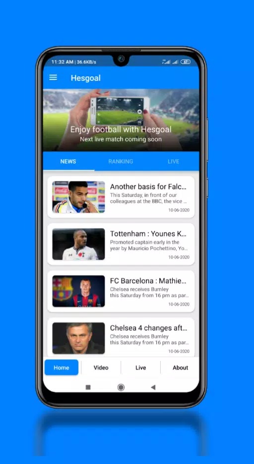 HesGoal - Live Football TV HD 2020 APK Download for Android