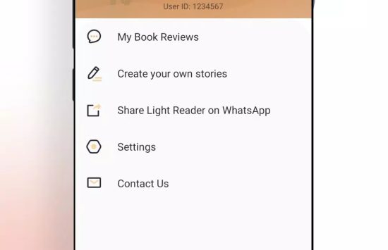 Screenshot Light Reader application