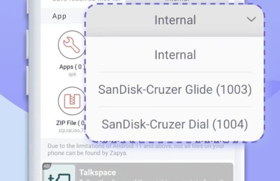 Screenshot Zapya free download