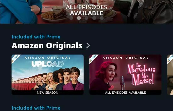 Amazon Prime Video Screenshot Amazon Prime Video