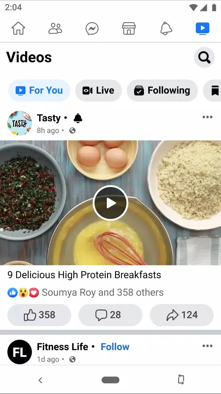 Screenshot Facebook Lite app Screenshot Facebook Lite app