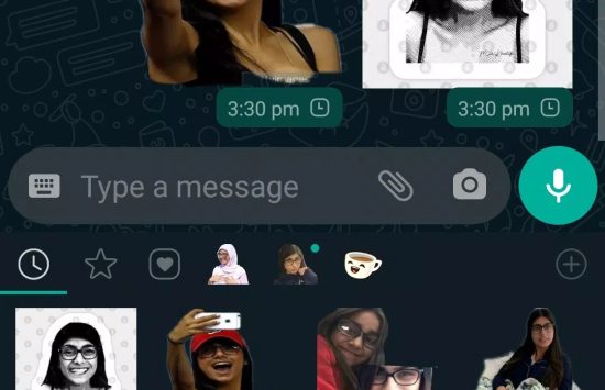 Screenshot Mia Khalifa WAStickers application