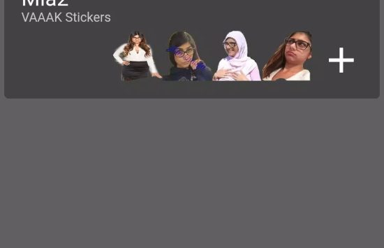 Screenshot Mia Khalifa WAStickers Apps