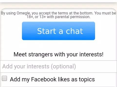 Omegle Screenshot Omegle apk