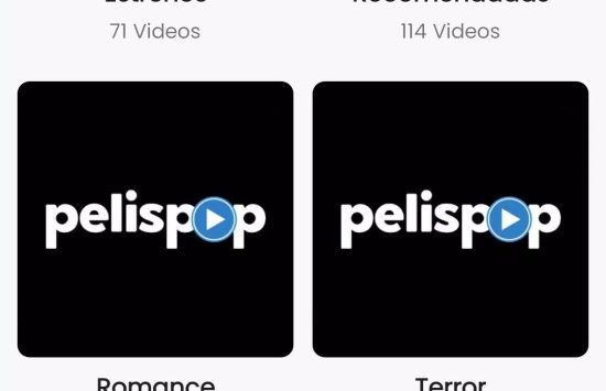 Screenshot Pelispop app
