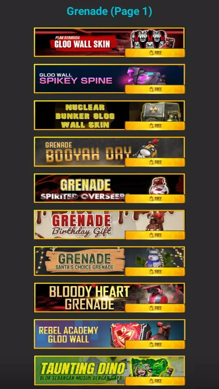 Screenshot Skin Free Fire V apk Screenshot Skin Free Fire V apk