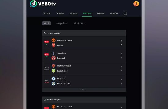 VeboTV (9) VeboTV – Trực tiếp bóng đá (Versión española) screenshot 8