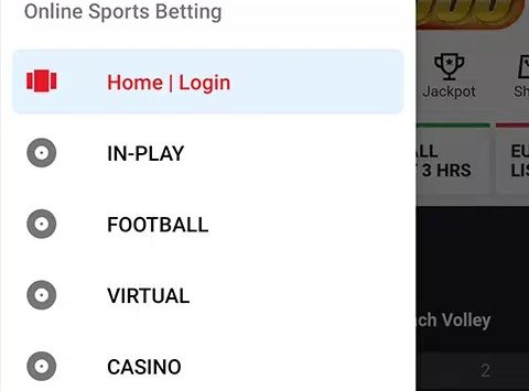 Screenshot Sportybet Mobile app