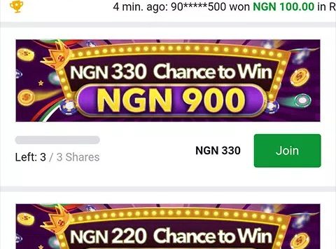 Screenshot Sportybet Mobile Apps