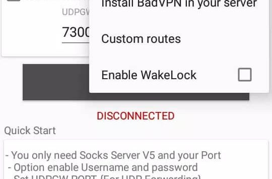 Tun2TAP for Android (Socks To (Versi bahasa Indonesia) screenshot 4