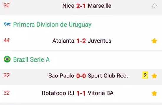 Azscore (5) Azscore – Mobile Livescore App (versione italiana) screenshot 4