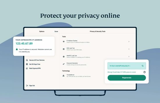 Screenshot ExpressVPN Apps