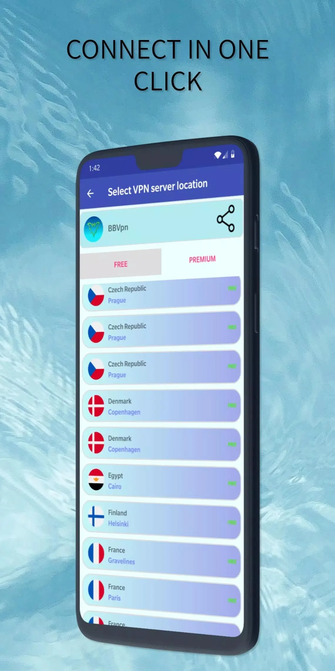 Screenshot BBVPN for Android Screenshot BBVPN for Android